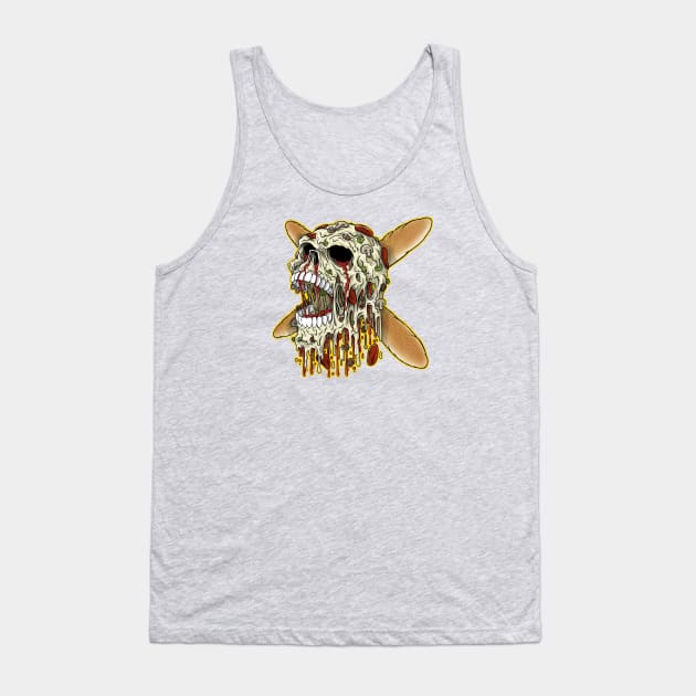 Death by Pizza Tank Top by davemyersillustration